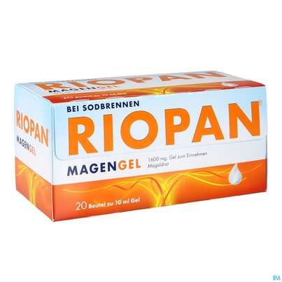 Sie sehen eine Packung RIOPAN MA-GEL 1600MG, 20 Stück, Produktbild: 04 RIOPAN MA-GEL 1600MG, 20 Stück, A-Nr.: 3526168 - 04