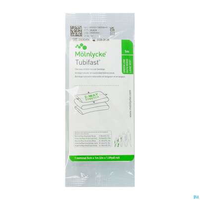 Sie sehen eine Packung Schlauchverband Tubifast Elast.gazeverband Gruen F Mittl. Koerper- Teile 1m, Produktbild: 02 Schlauchverband Tubifast Elast.gazeverband Gruen F Mittl. Koerper- Teile 1m, A-Nr.: 0866550 - 02