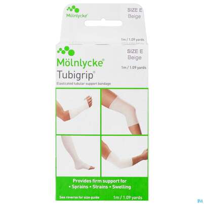 Sie sehen eine Packung Schlauchverband Tubigrip Bandagen E 8,75cm Erwachsene.bein,unter- Schenkel Hautfarben 1m, Produktbild: 01 Schlauchverband Tubigrip Bandagen E 8,75cm Erwachsene.bein,unter- Schenkel Hautfarben 1m, A-Nr.: 0475200 - 01