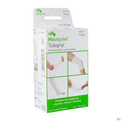 Sie sehen eine Packung Schlauchverband Tubigrip Bandagen F 10cm Erwachsene.bein,gelenke Hautfarben Gr 1m, Produktbild: 02 Schlauchverband Tubigrip Bandagen F 10cm Erwachsene.bein,gelenke Hautfarben Gr 1m, A-Nr.: 0190957 - 02
