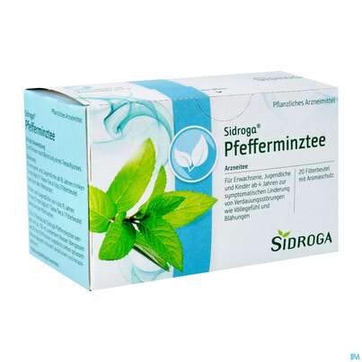 Sie sehen eine Packung Sidroga Pfefferminztee, 20 Stück, Produktbild: 02 Sidroga Pfefferminztee, 20 Stück, A-Nr.: 2429339 - 02
