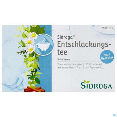 Sie sehen eine Packung Sidroga Entschlackungstee, 20 Stück, Produktbild: 01 Sidroga Entschlackungstee, 20 Stück, A-Nr.: 3051877 - 01