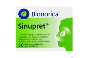 SINUPRET DRG, 50 Stück, A-Nr.: 1343446 - 01
