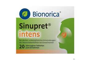 SINUPRET INTENS UEBERZ.TBL, 20 Stück, A-Nr.: 4206514 - 01
