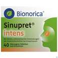 Sie sehen eine Packung Sinupret Intens Ueberzogene Tabl 40st, Produktbild: 01 Sinupret Intens Ueberzogene Tabl 40st, A-Nr.: 4218919 - 01