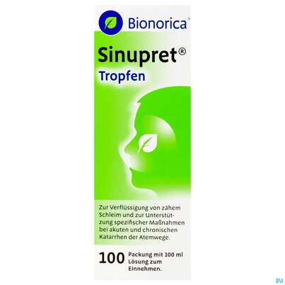Sie sehen eine Packung SINUPRET TR, 100 Milliliter, Produktbild: 02 SINUPRET TR, 100 Milliliter, A-Nr.: 0803035 - 02