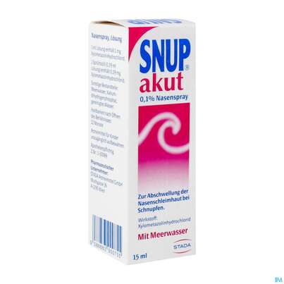 SNUP AKUT NASENSPRAY 0,1%, 15 Milliliter, A-Nr.: 3900750 - 02