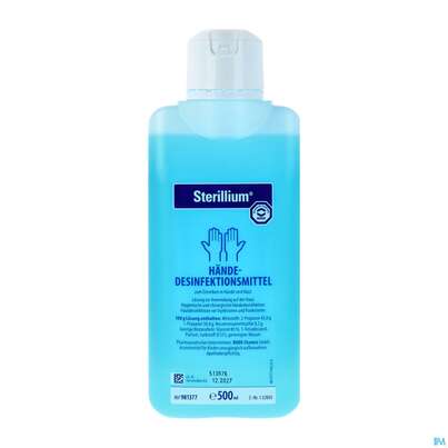 Sie sehen eine Packung Sterillium lösung Z Anwendung A.d.haut 500ml, Produktbild: 02 Sterillium lösung Z Anwendung A.d.haut 500ml, A-Nr.: 2163930 - 02