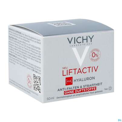 Sie sehen eine Packung Vichy Liftactiv Hyaluron Creme Ohne Duftstoffe 50ml, Produktbild: 05 Vichy Liftactiv Hyaluron Creme Ohne Duftstoffe 50ml, A-Nr.: 5686290 - 05