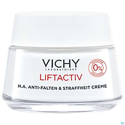 Sie sehen eine Packung Vichy Liftactiv Hyaluron Creme Ohne Duftstoffe 50ml, Produktbild: 10 Vichy Liftactiv Hyaluron Creme Ohne Duftstoffe 50ml, A-Nr.: 5686290 - 10