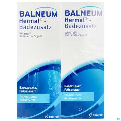 Sie sehen eine Packung Balneum-hermal Badezusatz Bp2x5 1000ml, Produktbild: 01 Balneum-hermal Badezusatz Bp2x5 1000ml, A-Nr.: 3539739 - 01
