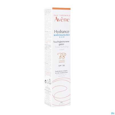 Sie sehen eine Packung Avene Hydrance Bb F30 Reichhaltig 40ml, Produktbild: 04 Avene Hydrance Bb F30 Reichhaltig 40ml, A-Nr.: 5179067 - 04