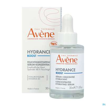 Sie sehen eine Packung Avene Hydrance Boost Serum 30ml, Produktbild: 05 Avene Hydrance Boost Serum 30ml, A-Nr.: 5724197 - 05