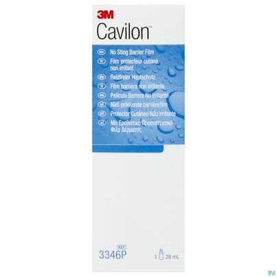 Sie sehen eine Packung 3M™ Cavilon™ Reizfreier Hautschutzfilm, 3346P 28 ml, 1 Stück, Produktbild: 01 3M™ Cavilon™ Reizfreier Hautschutzfilm, 3346P 28 ml, 1 Stück, A-Nr.: 2245705 - 01