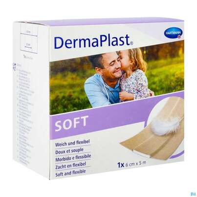 Sie sehen eine Packung Wundpflaster Dermaplast/professional Soft 5mx 6cm 1st, Produktbild: 02 Wundpflaster Dermaplast/professional Soft 5mx 6cm 1st, A-Nr.: 2994140 - 02