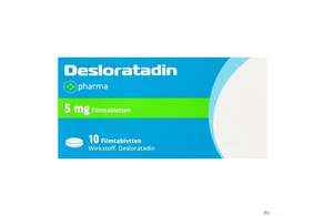 DESLORATADIN +PH FTBL 5MG, 10 Stück, A-Nr.: 3903145 - 01
