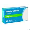Sie sehen eine Packung DESLORATADIN +PH FTBL 5MG, 10 Stück, Produktbild: 02 DESLORATADIN +PH FTBL 5MG, 10 Stück, A-Nr.: 3903145 - 02