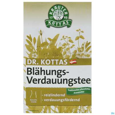 Sie sehen eine Packung Dr. Kottas Blähungs- und Verdauungstee, 20 Stück, Produktbild: 01 Dr. Kottas Blähungs- und Verdauungstee, 20 Stück, A-Nr.: 3886085 - 01