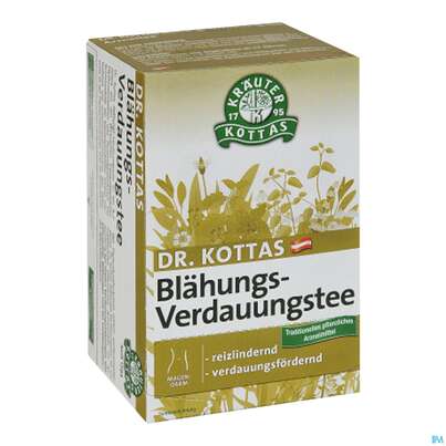 Sie sehen eine Packung Dr. Kottas Blähungs- und Verdauungstee, 20 Stück, Produktbild: 02 Dr. Kottas Blähungs- und Verdauungstee, 20 Stück, A-Nr.: 3886085 - 02