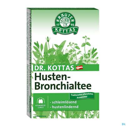 Sie sehen eine Packung Dr. Kottas Husten-Bronchialtee, 20 Stück, Produktbild: 01 Dr. Kottas Husten-Bronchialtee, 20 Stück, A-Nr.: 3886091 - 01