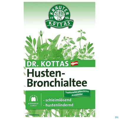 Sie sehen eine Packung Dr. Kottas Husten-Bronchialtee, 20 Stück, Produktbild: 02 Dr. Kottas Husten-Bronchialtee, 20 Stück, A-Nr.: 3886091 - 02