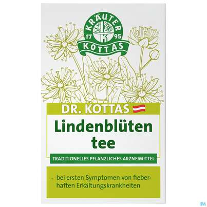 Sie sehen eine Packung Dr. Kottas Lindenblütentee, 20 Stück, Produktbild: 02 Dr. Kottas Lindenblütentee, 20 Stück, A-Nr.: 3886197 - 02