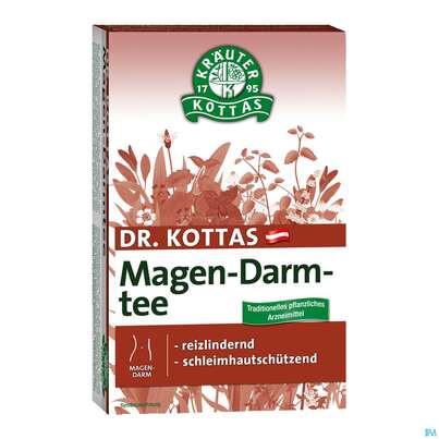 Sie sehen eine Packung Dr. Kottas Magen-Darm Tee, 20 Stück, Produktbild: 01 Dr. Kottas Magen-Darm Tee, 20 Stück, A-Nr.: 3886062 - 01
