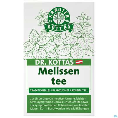 Sie sehen eine Packung Dr. Kottas Melissentee, 20 Stück, Produktbild: 02 Dr. Kottas Melissentee, 20 Stück, A-Nr.: 3886211 - 02