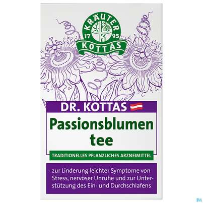 Sie sehen eine Packung Dr. Kottas Passionsblumentee, 20 Stück, Produktbild: 02 Dr. Kottas Passionsblumentee, 20 Stück, A-Nr.: 3886234 - 02