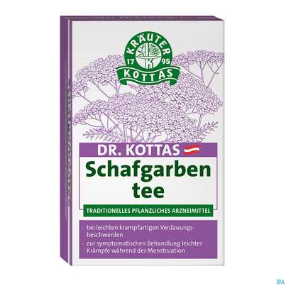 Sie sehen eine Packung Kottas Schafgarbentee, 20 Stück, Produktbild: 01 Kottas Schafgarbentee, 20 Stück, A-Nr.: 3886240 - 01