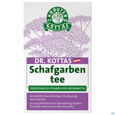 Sie sehen eine Packung Kottas Schafgarbentee, 20 Stück, Produktbild: 02 Kottas Schafgarbentee, 20 Stück, A-Nr.: 3886240 - 02