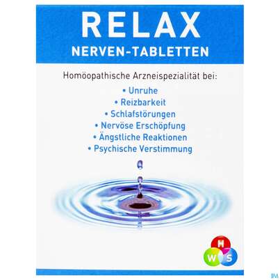 Sie sehen eine Packung RELAX NERVEN TBL, 50 Stück, Produktbild: 01 RELAX NERVEN TBL, 50 Stück, A-Nr.: 2971937 - 01