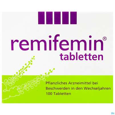 Sie sehen eine Packung Remifemin Tabl 100st, Produktbild: 01 Remifemin Tabl 100st, A-Nr.: 1339284 - 01
