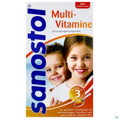 Sie sehen eine Packung SANOSTOL MULTIVIT SFT OZ, 460 Milliliter, Produktbild: 01 SANOSTOL MULTIVIT SFT OZ, 460 Milliliter, A-Nr.: 3945043 - 01