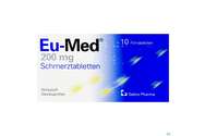 EU-MED SCHMERZTBL 200MG, 10 Stück, A-Nr.: 2442647 - 01