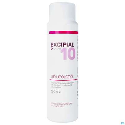 Sie sehen eine Packung EXCIPIAL U10 LIPOLOT 10%UREA, 500 Milliliter, Produktbild: 01 EXCIPIAL U10 LIPOLOT 10%UREA, 500 Milliliter, A-Nr.: 4607667 - 01