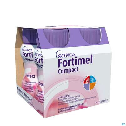 Sie sehen eine Packung FORTIMEL COMP 2.4 125 ERDB, 4 Stück, Produktbild: 03 FORTIMEL COMP 2.4 125 ERDB, 4 Stück, A-Nr.: 4294056 - 03