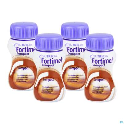 Sie sehen eine Packung FORTIMEL COMP 2.4 125 SCHOKO, 4 Stück, Produktbild: 01 FORTIMEL COMP 2.4 125 SCHOKO, 4 Stück, A-Nr.: 3817807 - 01