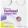Sie sehen eine Packung Fortimel/compact/fibre 125ml Vitalflasche Vanille 4st, Produktbild: 01 Fortimel/compact/fibre 125ml Vitalflasche Vanille 4st, A-Nr.: 3797849 - 01