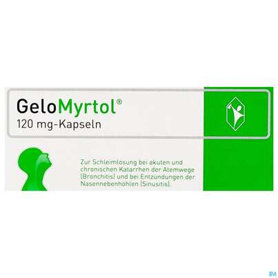 Sie sehen eine Packung GELOMYRTOL KPS 120MG, 20 Stück, Produktbild: 01 GELOMYRTOL KPS 120MG, 20 Stück, A-Nr.: 3516371 - 01