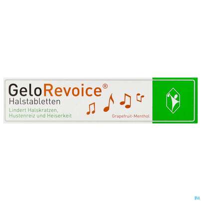 Sie sehen eine Packung GELOREVOICE HALSTBL GRAPEFR., 20 Stück, Produktbild: 01 GELOREVOICE HALSTBL GRAPEFR., 20 Stück, A-Nr.: 4275969 - 01