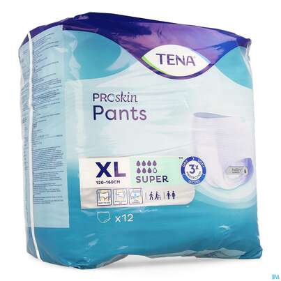 Sie sehen eine Packung Inkontinenz Tena Pants Super Xl 793713 12st, Produktbild: 01 Inkontinenz Tena Pants Super Xl 793713 12st, A-Nr.: 3820442 - 01