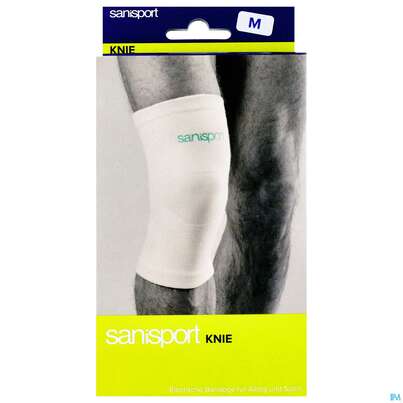 Sie sehen eine Packung Kniebandagen Sanisport M Nr 22 1st, Produktbild: 01 Kniebandagen Sanisport M Nr 22 1st, A-Nr.: 1616542 - 01