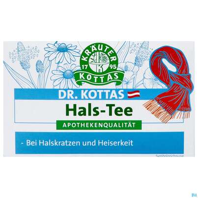 Sie sehen eine Packung Dr.Kottas Tee Hals 20st, Produktbild: 02 Dr.Kottas Tee Hals 20st, A-Nr.: 5613730 - 02