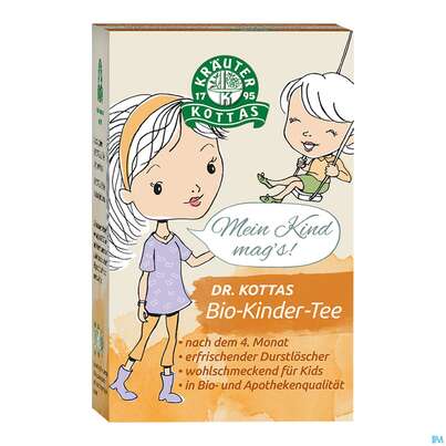 Sie sehen eine Packung Dr. Kottas Bio-Kinder-Power-Tee, 20 Stück, Produktbild: 02 Dr. Kottas Bio-Kinder-Power-Tee, 20 Stück, A-Nr.: 4600323 - 02
