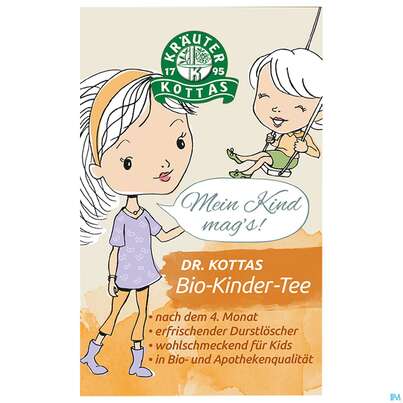 Sie sehen eine Packung Dr. Kottas Bio-Kinder-Power-Tee, 20 Stück, Produktbild: 03 Dr. Kottas Bio-Kinder-Power-Tee, 20 Stück, A-Nr.: 4600323 - 03