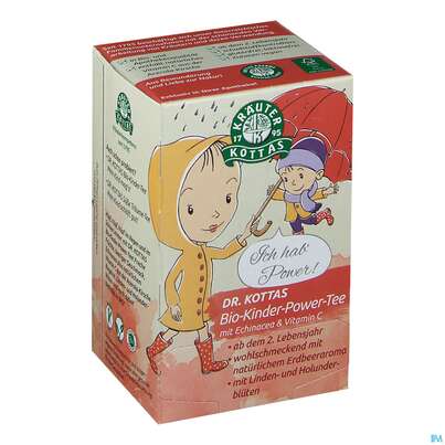 Sie sehen eine Packung Dr. Kottas Bio-Kinder-Power-Tee, 20 Stück, Produktbild: 04 Dr. Kottas Bio-Kinder-Power-Tee, 20 Stück, A-Nr.: 4600323 - 04