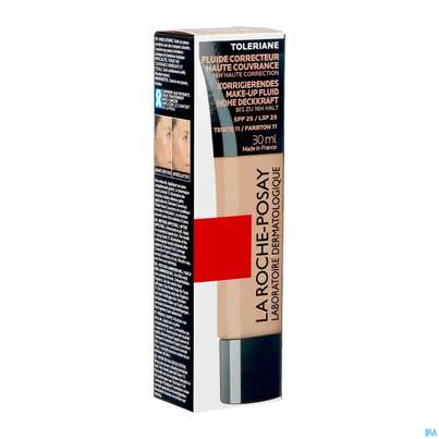 Sie sehen eine Packung La Roche Posay Toleriane Fluide Makeup 11 30ml, Produktbild: 03 La Roche Posay Toleriane Fluide Makeup 11 30ml, A-Nr.: 5710864 - 03