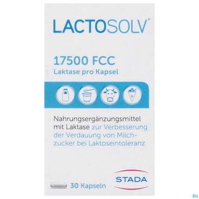 Sie sehen eine Packung Lactosolv, 30 Stück, Produktbild: 01 Lactosolv, 30 Stück, A-Nr.: 3949041 - 01