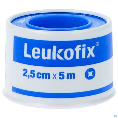 Sie sehen eine Packung LEUKOFIX 5MX 2,5CM, 1 Stück, Produktbild: 01 LEUKOFIX 5MX 2,5CM, 1 Stück, A-Nr.: 0451375 - 01